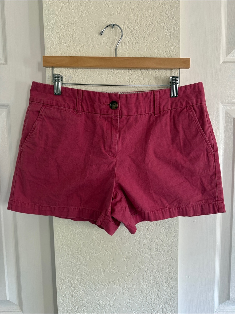 LOFT Magenta Bermuda Shorts